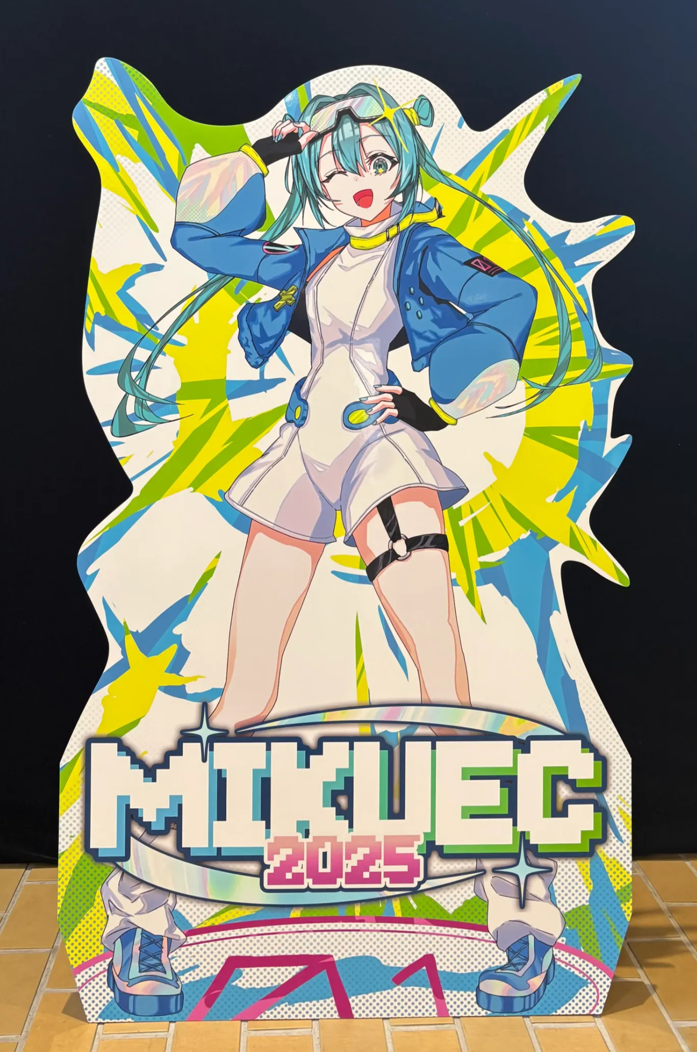 MIKUEC2025の等身大パネル